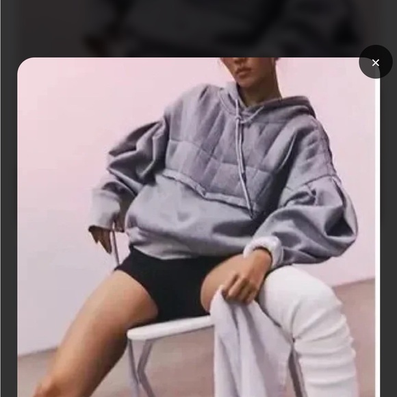 NWOT FP Movement by Free People Pick it Up Pleated Pullover Gray Hoodie - Picture 11 of 14